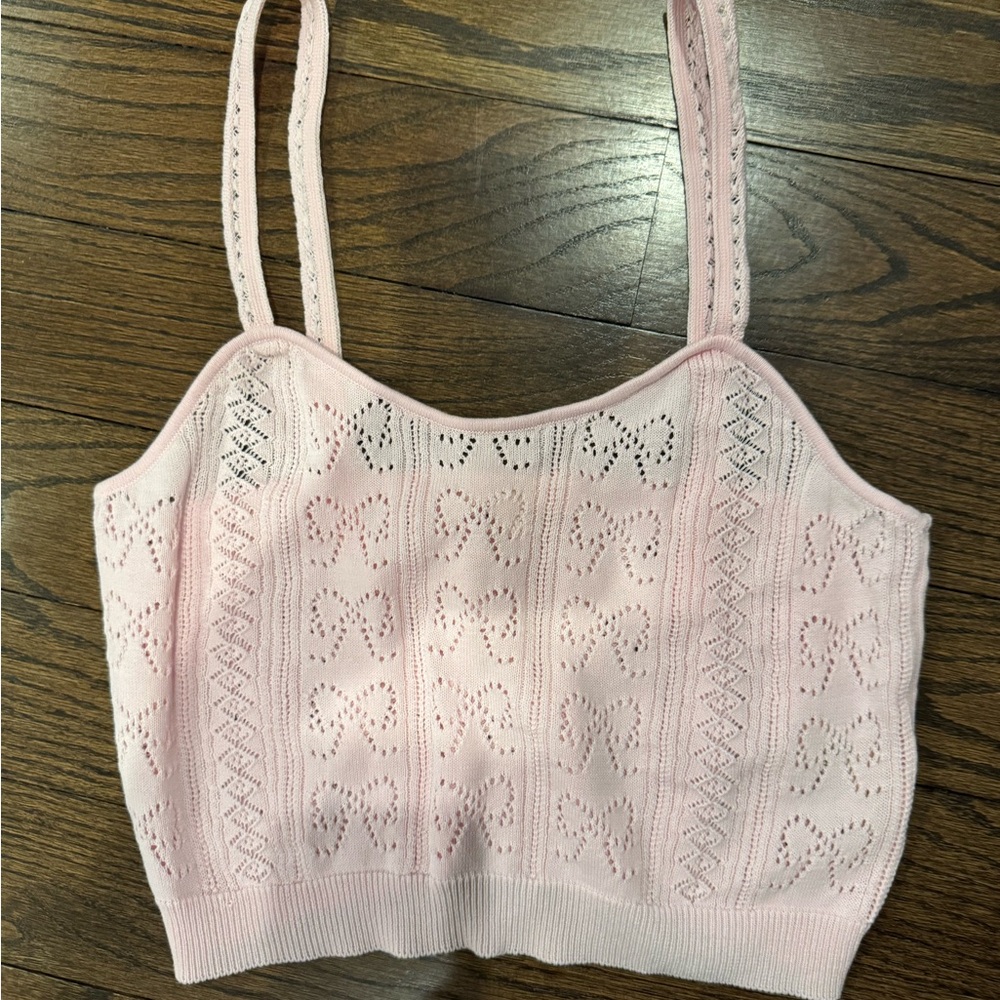 Pink Knit Women's Top
